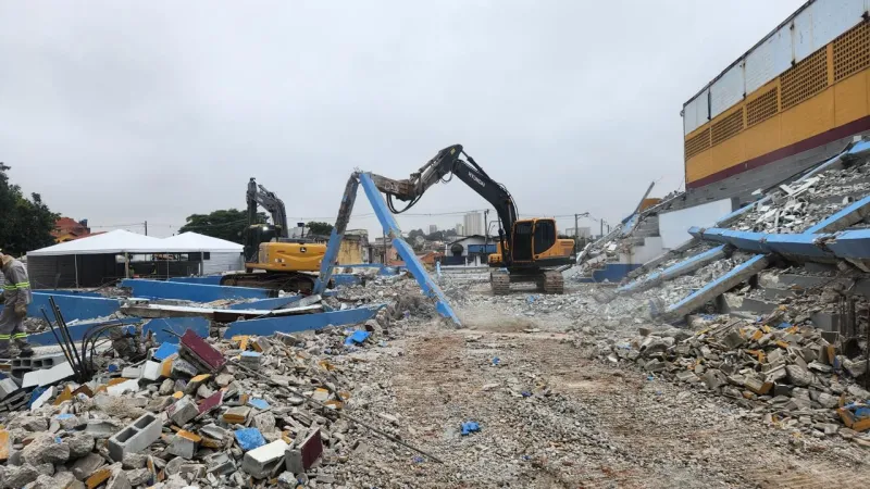 Demolição de casas em São Paulo