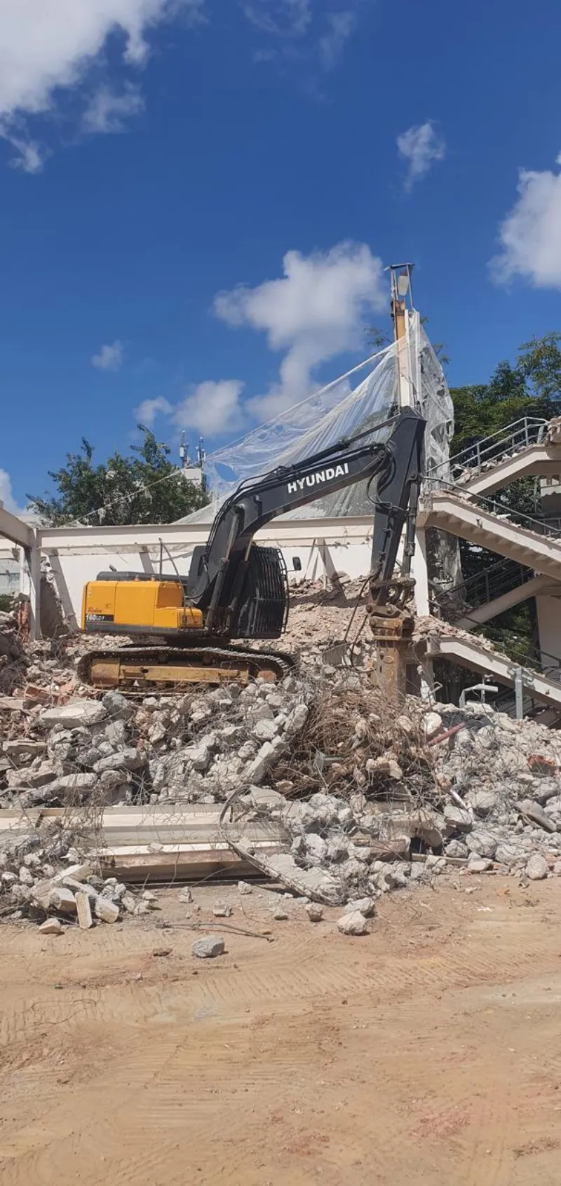 Remoção de entulho de obra